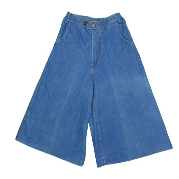 1970s Vintage The Jean Machine Culottes Size 24-26 - Picture 1 of 3